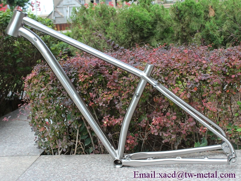 Титановая рама для горного велосипеда с конусной головкой и сквозной осью | Спорт