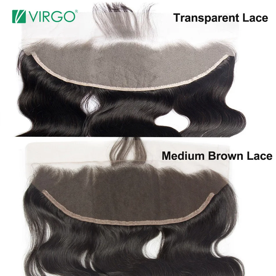Предварительно выщипанные кружевные фронтальные закрытые волнистые волосы Virgo