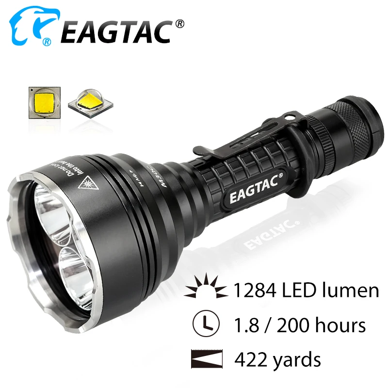Тактический светодиодный фонарик EAGTAC M30LC2C зеленый красный 395нм 365нм УФ ИК 6500K 4000K