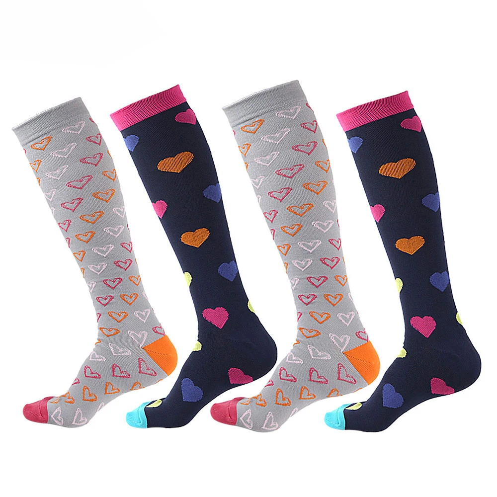 1Pair Compression stockings High Quality Outdoor Sport Various patterns Comfortable For Women Girls | Красота и здоровье