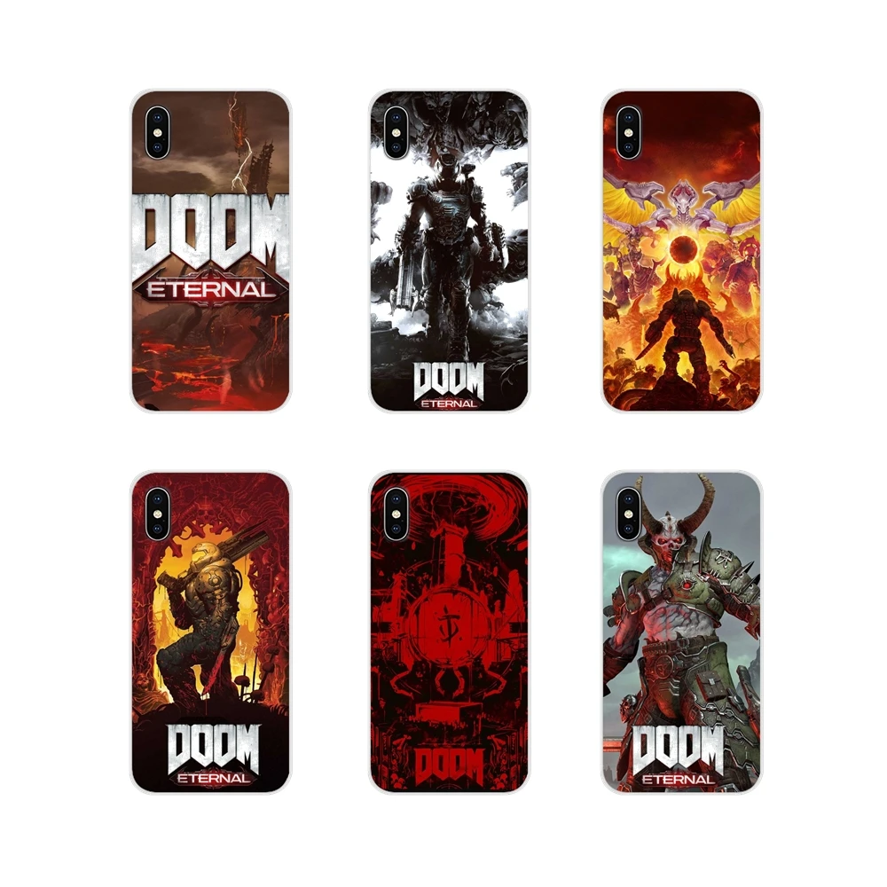 Для Apple iPhone X XR XS 11 12Pro MAX 4S 5C SE 2020 6S 7 8 Plus ipod 5 6 Doom Game Logo Accessories чехол для