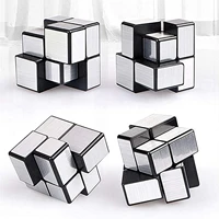 qiyi 2x2 magic mirror cube 2x2x2 gold silver professional speed cubes puzzles speedcube educational toys for children adults gi