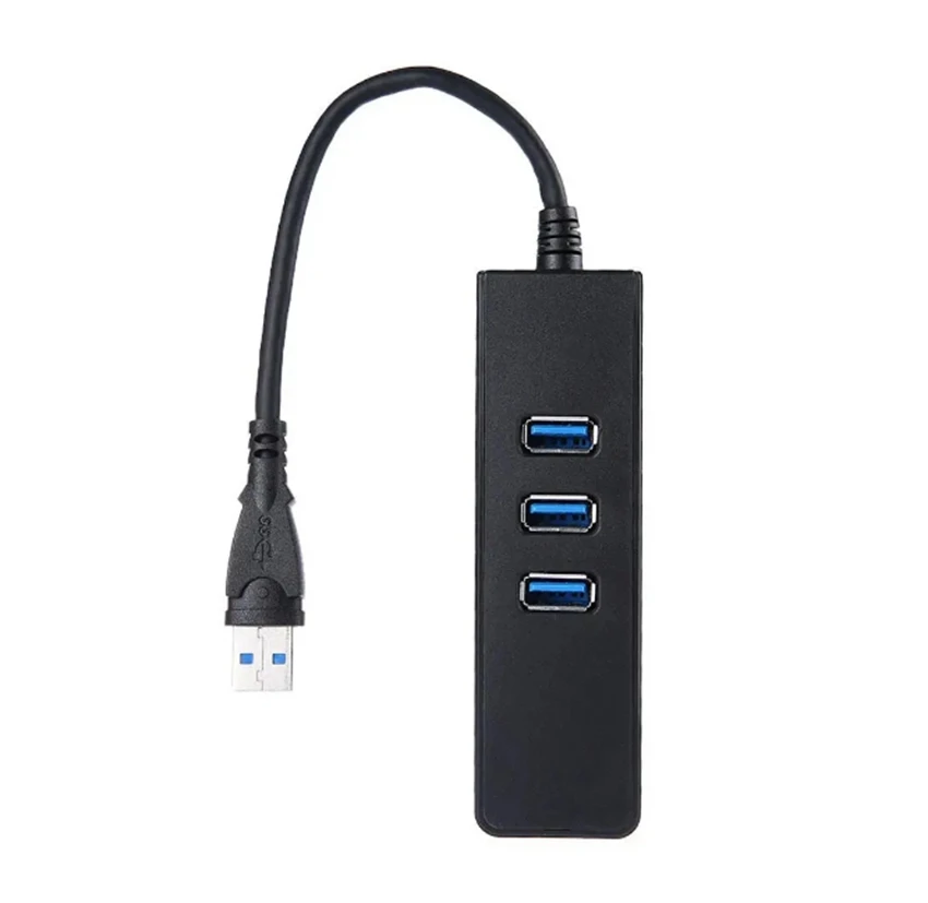 Концентратор USB 3 0 на порта 10 Гбит/с Gigabit Ethernet черный для ПК ноутбука драйвер не