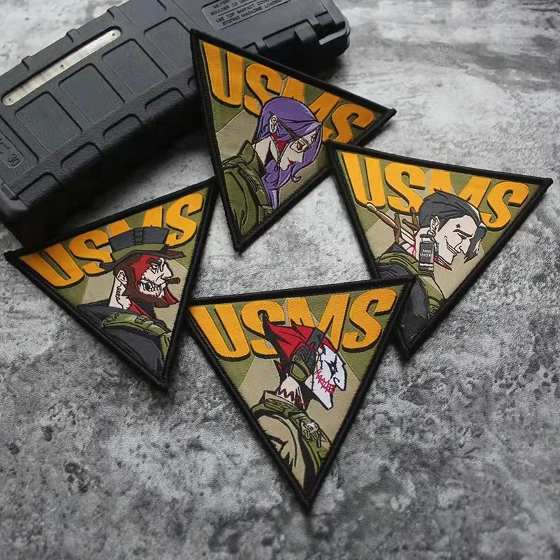

USMS Circus Team JOKER Triangle Weaving Patch Magician Captain Actor Clown Role Tactical Role Embroidery Velcro For Clothing