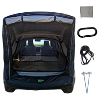 car trunk tent outdoor self drive tour car tail extension tent sunshade rainproof bbq camping rear awning tent for suv hatchback