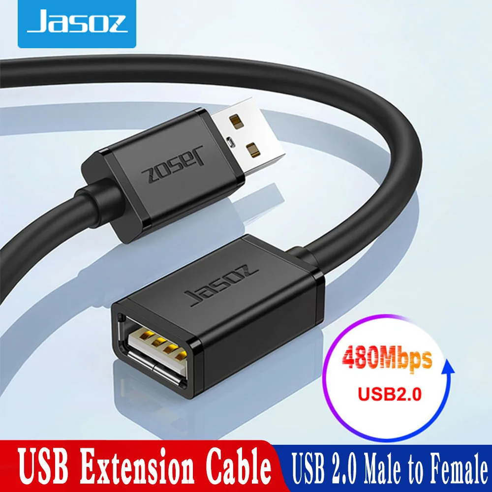 Кабель-Удлинитель USB 2,0 Jasoz, 5/8 м, USB 2,0, для ПК, Smart TV, Xbox One, SSD