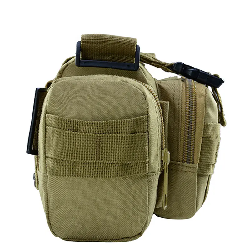 Molle Military Tactical Waist Bag Camping Traveling Hiking Climbing Nylon Shoulder Pack Pouch Outdoor Sports Hunting Gym Bag