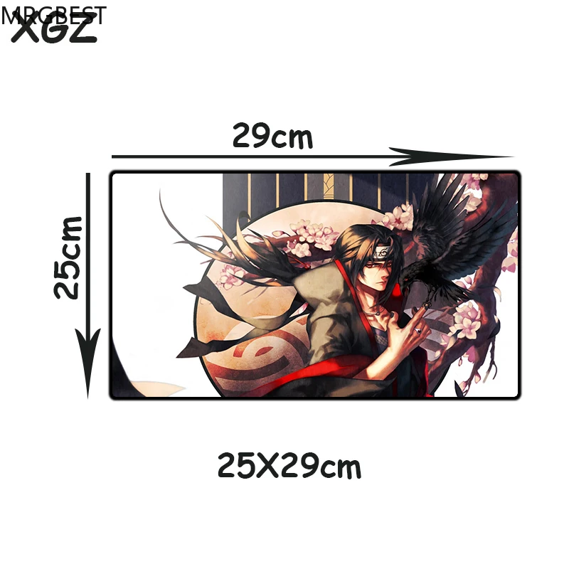 

MRGBEST Youth Anime Large Size MousePad Black Clamping Sharingan Itachi Laptop for PC Table Mat Rubber Universal Non-slip