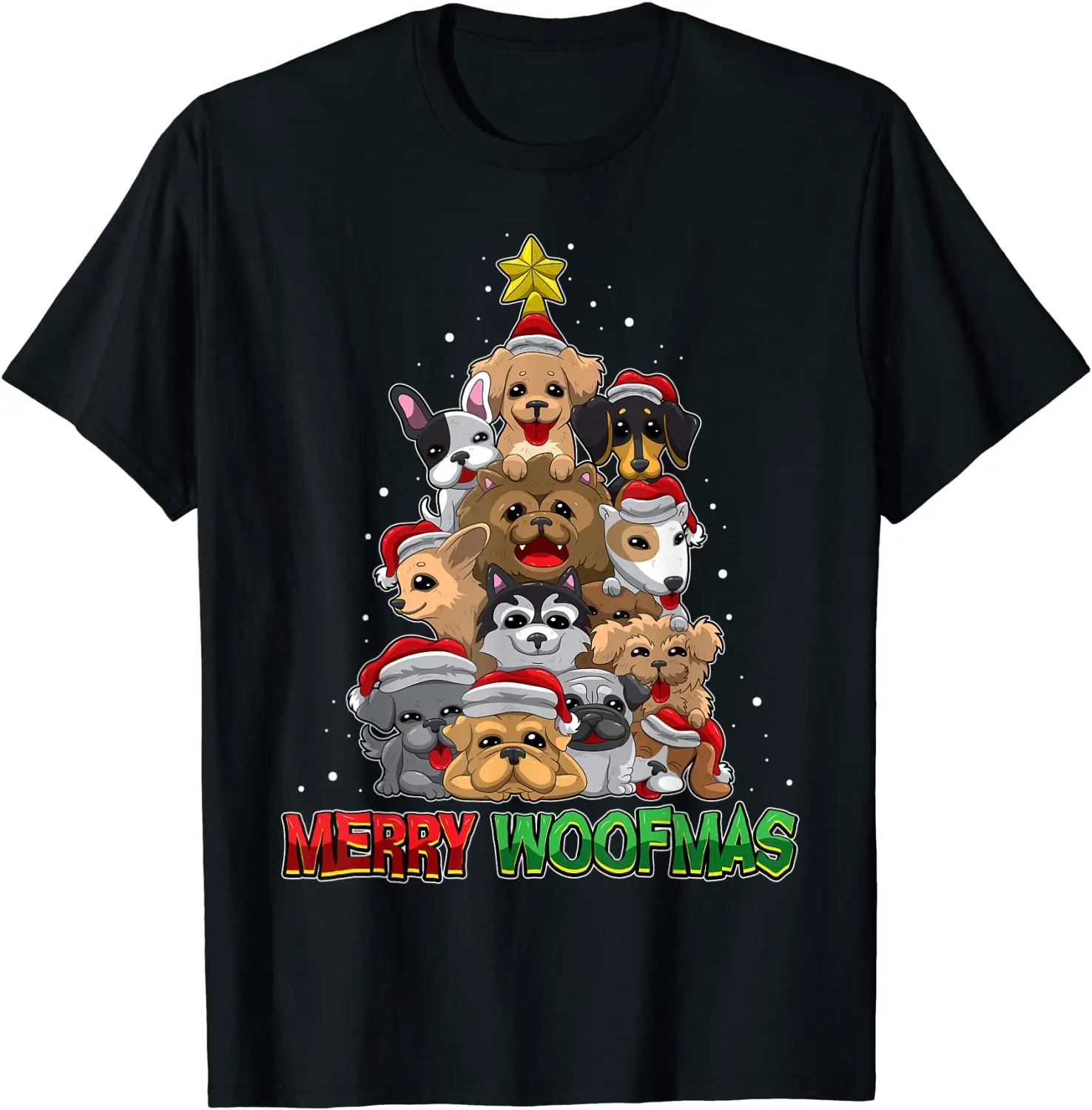 

Merry Woofmas - Merry Christmas For Dog Lovers T-Shirt