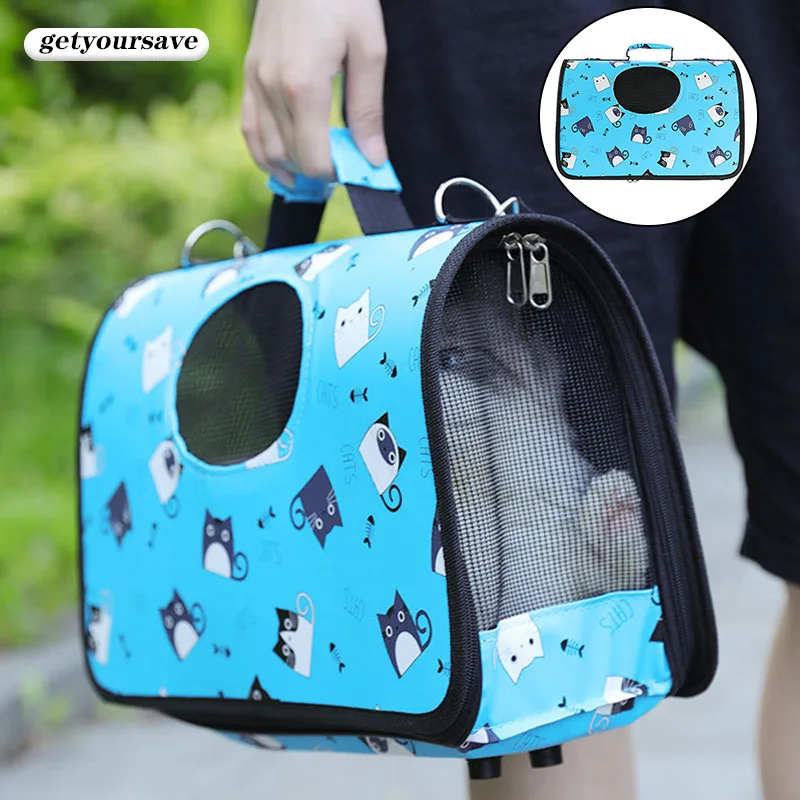 Переноска для кошек и собак переносная сумка складной сетчатый рюкзак улицы