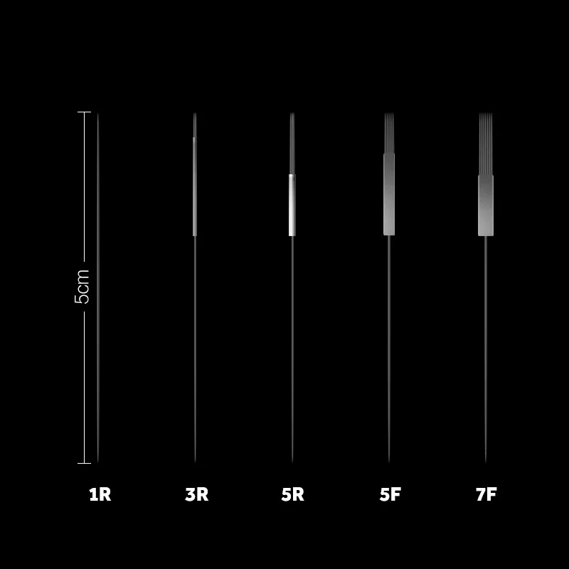 Игла одноразовая для микроблейдинга и татуировок набор больших насадок