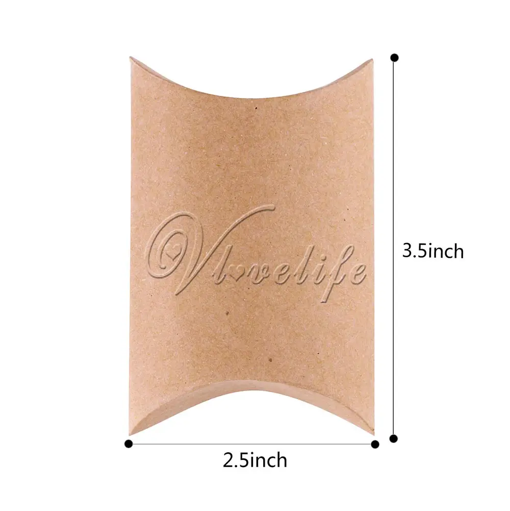 50 шт./лот новый стиль коробка в форме подушки конфет Подарочная для свадьбы