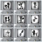 Disney Исчезающие картины Микки на холсте плакаты и принты черно-белые картины на стену Минни для комнаты домашний декор