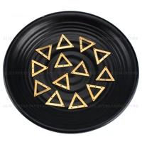 10 1000 pcs brass triangle geometric connector earring component bulk wholesale metal charm pendant finding for making jewelry
