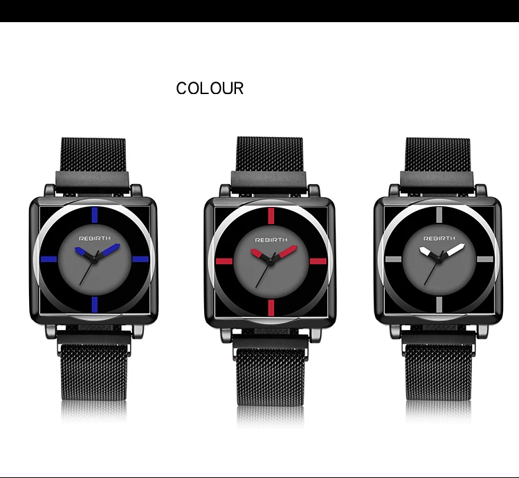 Часы REBIRTH в ретро стиле для мужчин и женщин простые элегантные наручные с