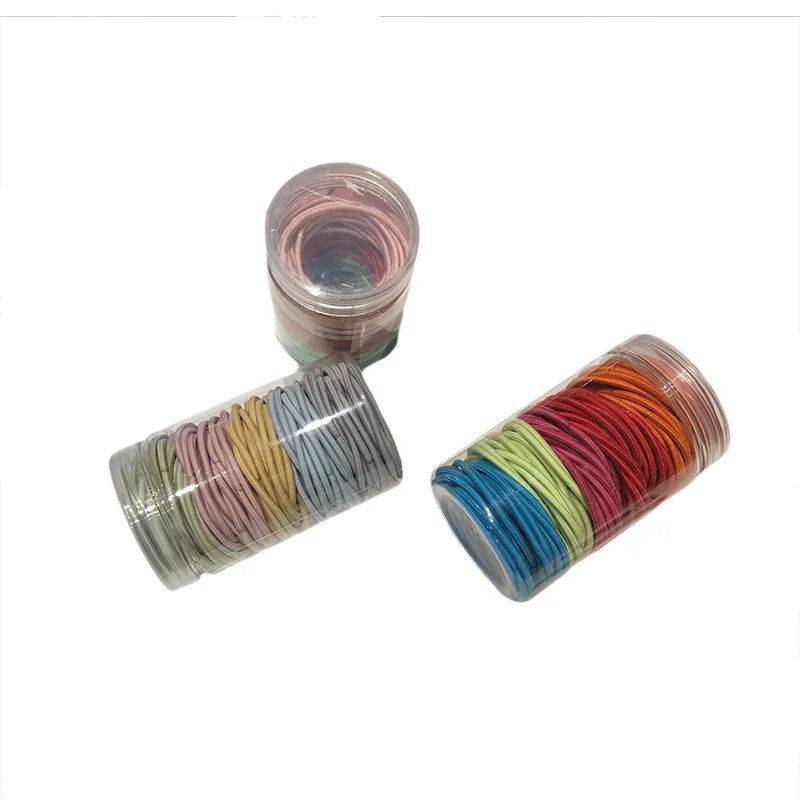 

New 100Pcs/Lot Fashion Elastic Hair Bands Women Girls Rubber Bands Scrunchy Cute Ponytail Hairband Headwear Hair Accessories