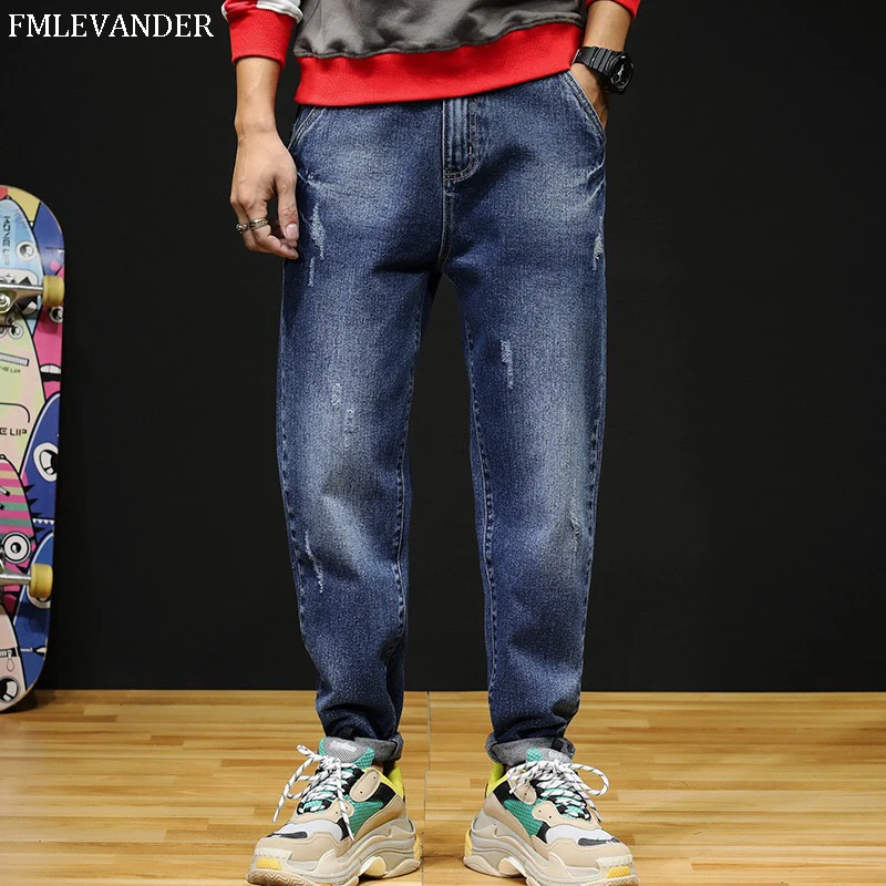 

2019 новые модные джинсы Homme Pantalones Hombre мужские Стрейчевые хип-хоп уличные мужские джинсы