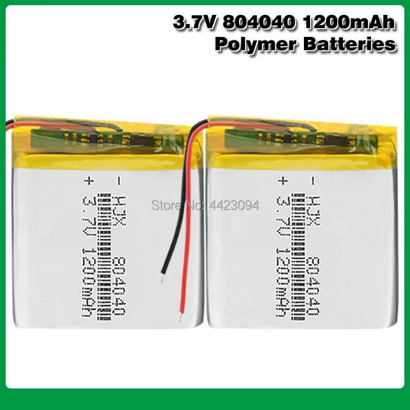 804040 литий полимерные Lipo ячейки перезаряжаемые 1200mAh Li Po ионный аккумулятор li
