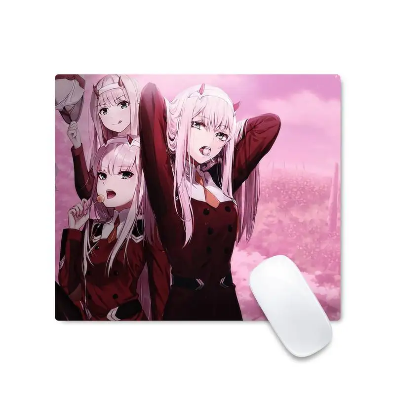 

zero two darling Locking Edge Mouse Pad Game Desk Table Protect Game Office Work Mouse Mat pad Non-slip Laptop Cushion