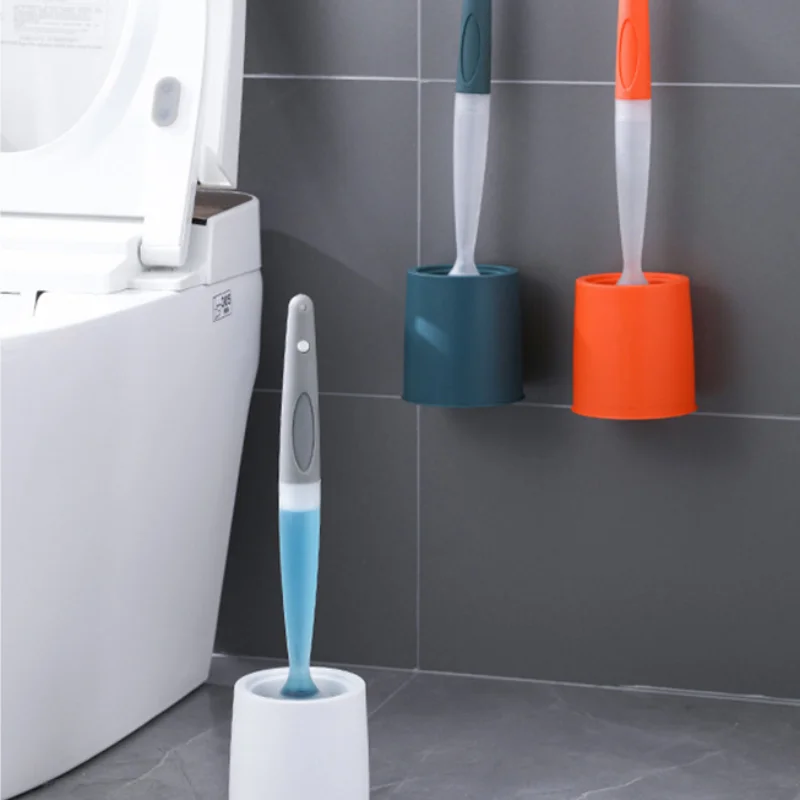 

Щетка для унитаза с основанием, бытовая щетка для унитаза, щетка для очистки унитаза, настенная силиконовая щетка для унитаза, Набор щеток для туалета