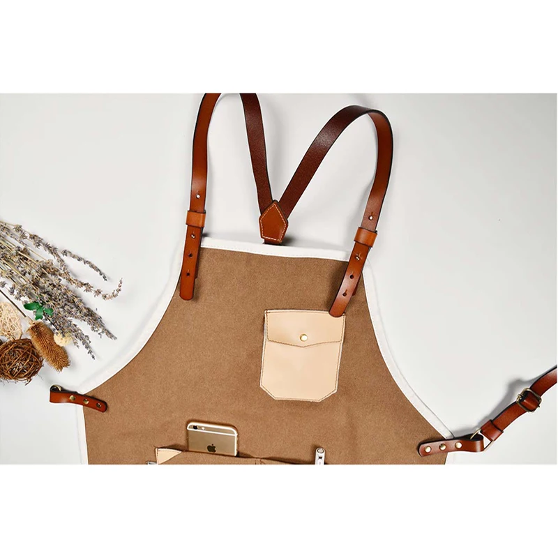 2020 фартук для женщин и мужчин брезентовый барбекю хлопковый выпечки пожилых