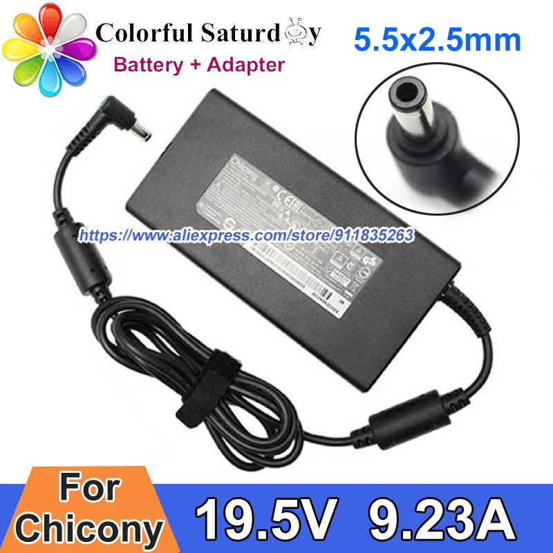 Charger Adp-180mb K A15-180p1a For Xmg A517 Gaming Gs63vr Gl62 Cx62 Cx72 Ge60 Ge62 Gs60