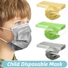 1050 шт в наборе, детские одноразовые медицинские маски 3 Слои фильтр гигиены утепленные уход за кожей лица маска для лица на ушных петлях защитная маска в ассортименте