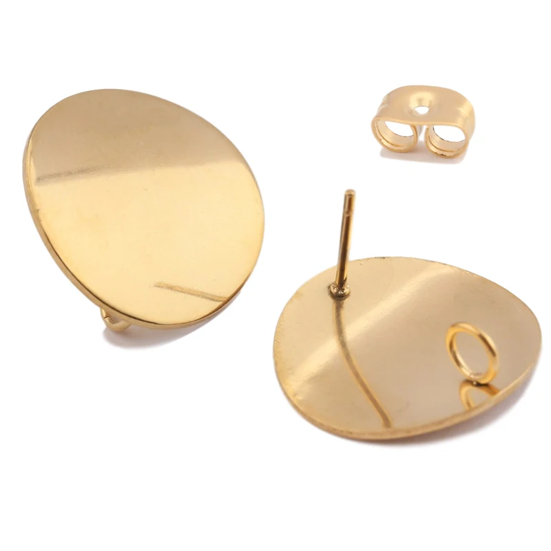 10 шт. женские круглые фоторазъёмы из нержавеющей стали | Украшения и аксессуары