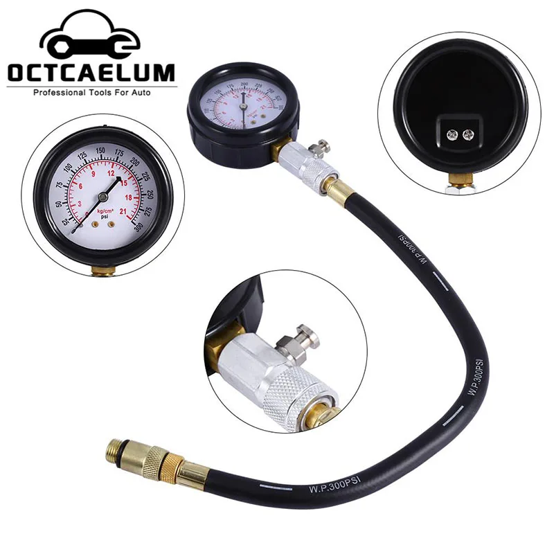 Бензиновый двигатель цилиндр компрессии утечки давления диагностический тестер