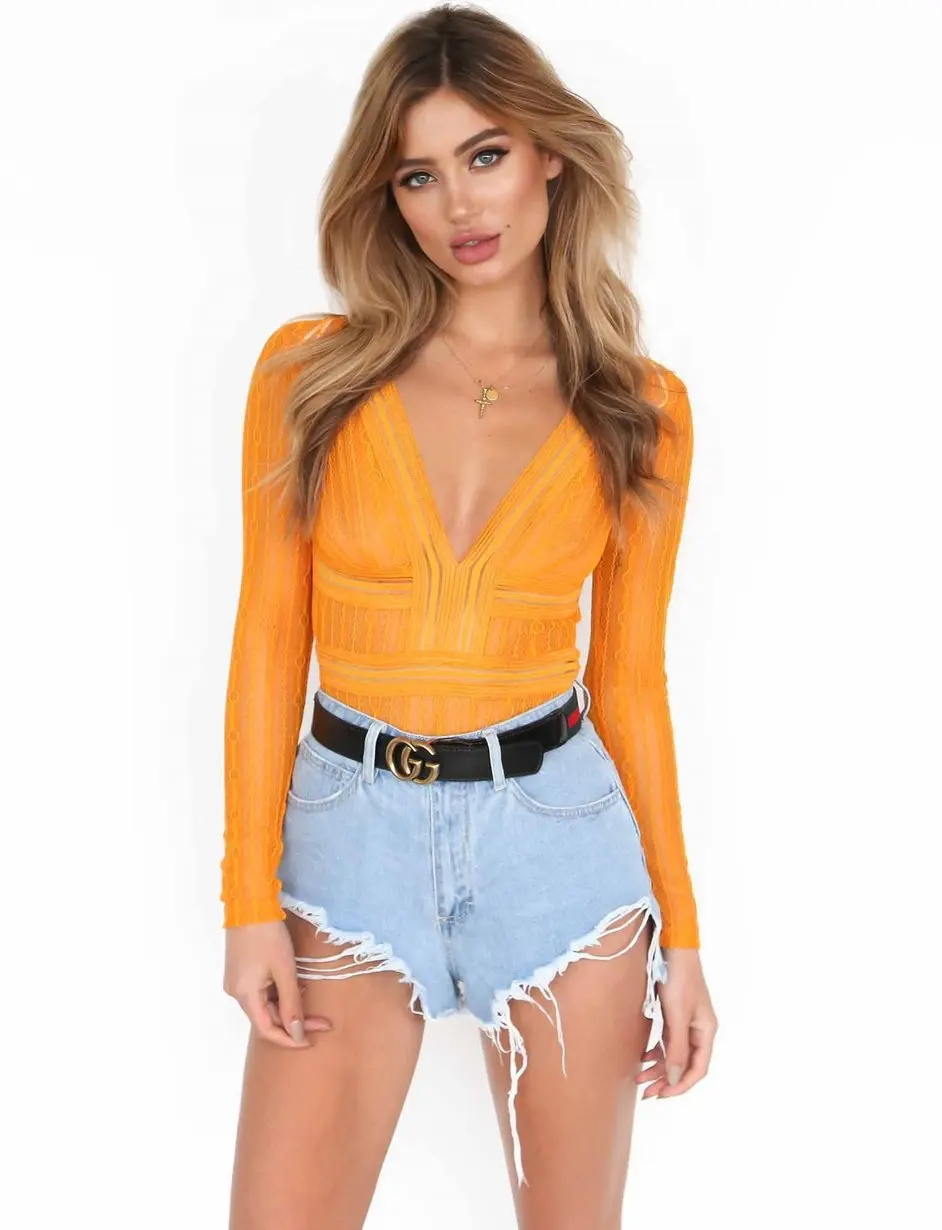 Новый весенне-летний сексуальный повседневный комбинезон с кружевом на боку