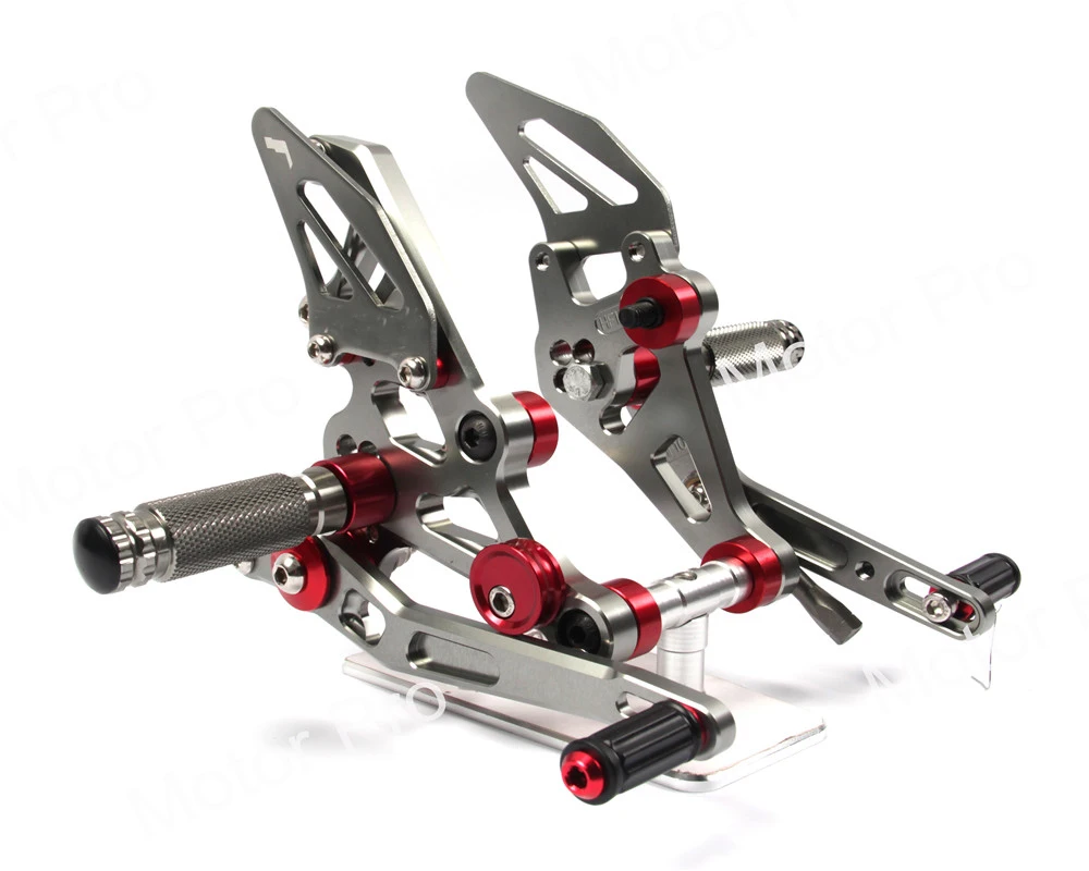 KEMiMOTO для Yamaha MT 07 FZ07 MT07 ЧПУ регулируемый задний комплект Rearsets Подножка для YAMAHA MT-07 FZ-07 FZ 07 - Цвет: Titanium
