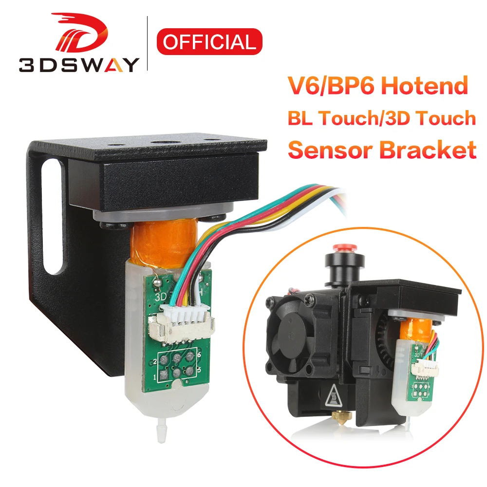 Деталь 3D-принтера 3DSWAY V6 Volcano Hotend монтажный кронштейн с сенсорным датчиком