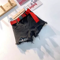 dfxd 2020 new summer toddler girls shorts pants fashion tassel hole denim shorts baby hot shorts jeans children clothes for 2 7t