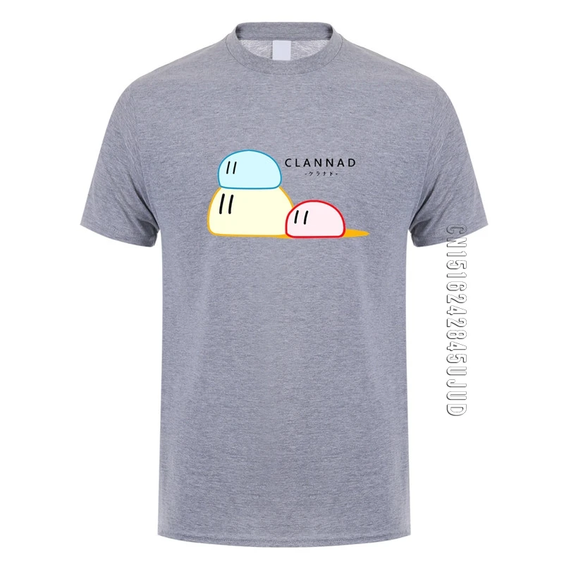 

Japan anime CLANNAD T shirt Fashion Dango Daikazoku T-Shirt men 100% Cotton Casual cartoon Cosplay Summer Style top tees
