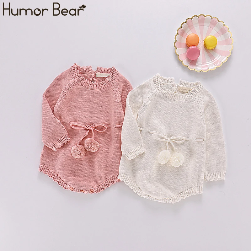 Humor Bear/сезон осень зима Платье принцессы Одежда для маленьких девочек вязаный