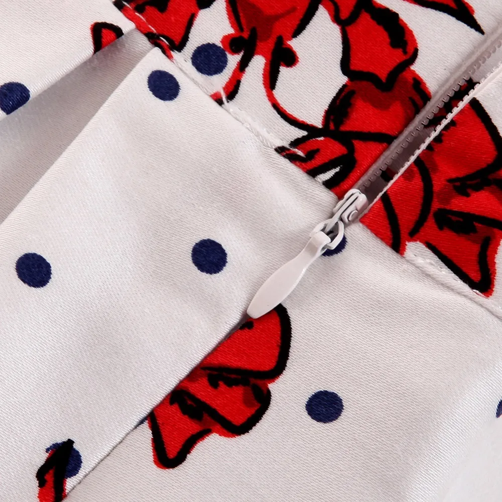 Юбка миди с принтом омаров повседневная винтажная плиссированная Однотонная