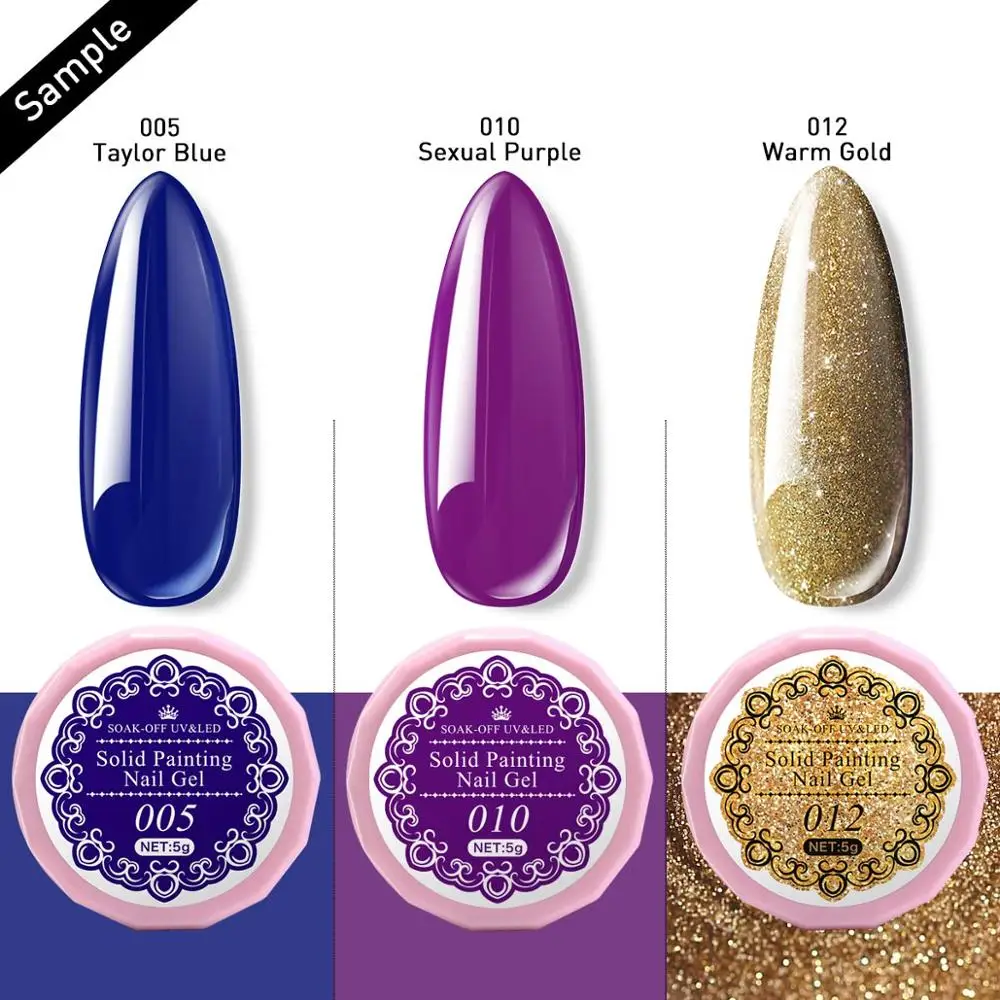 Modelones 3 шт/лот гелевая краска для ногтей набор замачивания Полупостоянный цвет Led