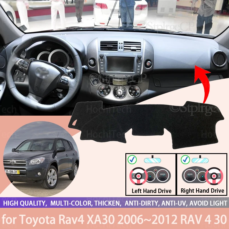 

For Toyota Rav4 XA30 2006~2012 RAV 4 30 Anti-Slip Dashboard Cover Protective Pad Car Accessories Sunshade Carpet
