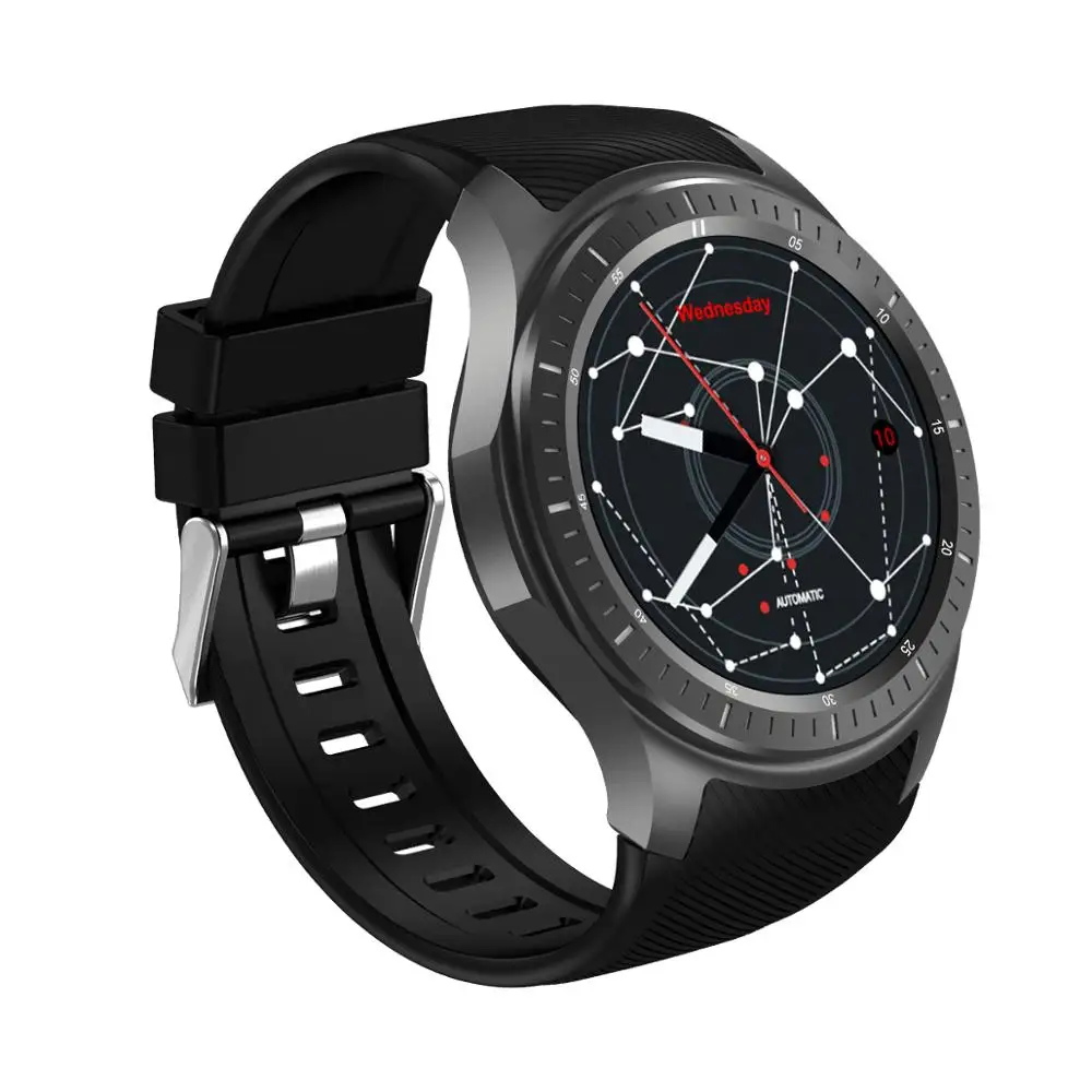 Черный Мощные Смарт-часы DM368 Plus, Bluetooth, умные часы, 4G MT6739, 1 Гб+ 16 ГБ, Android 7,1, 4G, сеть с пульсометром, Gps, Wi-Fi - Цвет: Черный