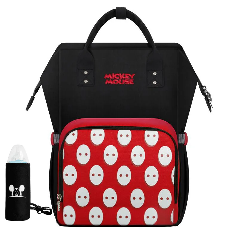 

Disney Diaper Bag Backpack Bottle Insulation Bags Big Capacity Minnie Mickey Baby Mummy Travel Handbag Pregnant Women Backpack