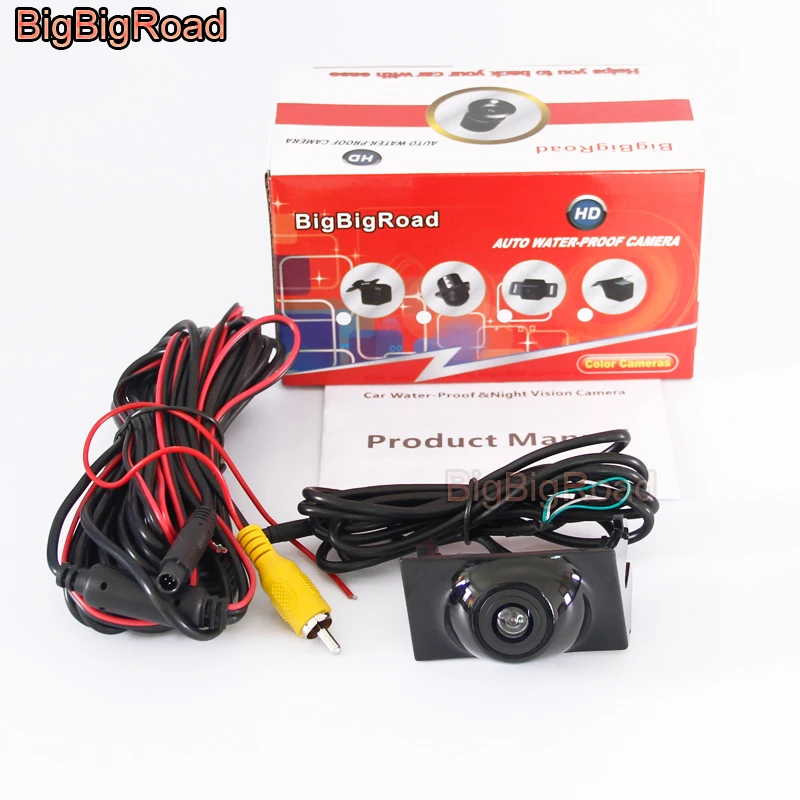Камера заднего вида BigBigRoad автомобильная камера с логотипом Переднего Вида Для