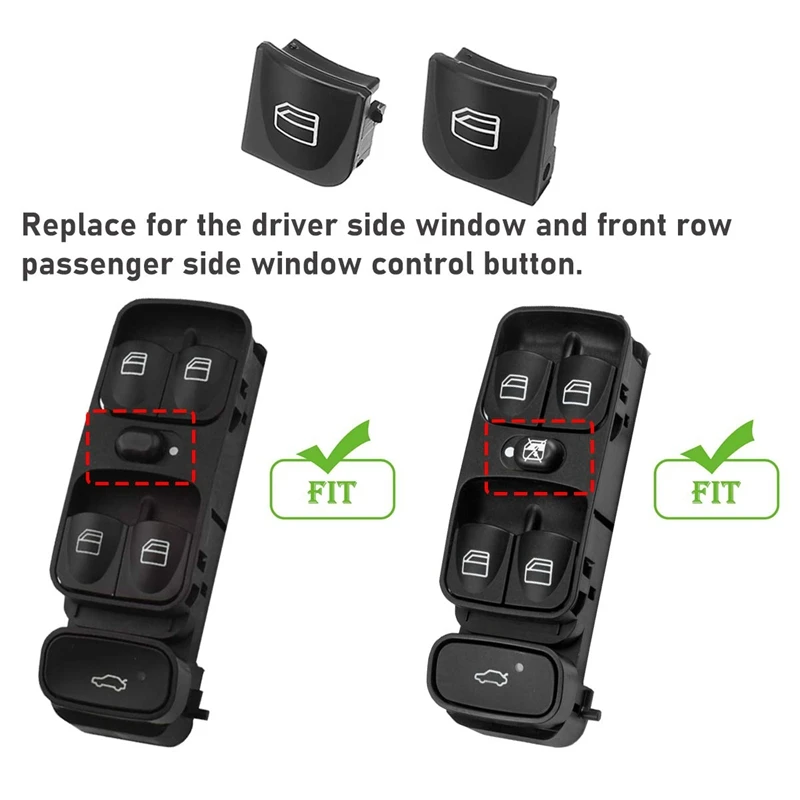 2 Pcs Left Power Window Switch Console Cover Caps For Mercedes W203 C-CLASS Power Window Switch C320 C230 C240 C280 A2038210679 images - 6