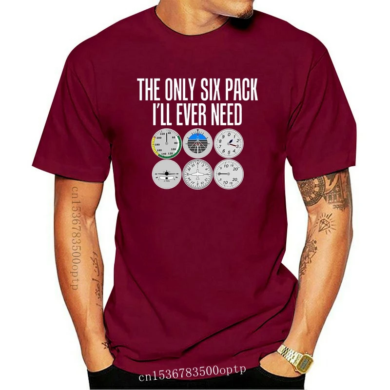 

New 2021 2021 Short Sleeve Casual Only Six Pack Funny Pilot T Shirt - Airplane Flight