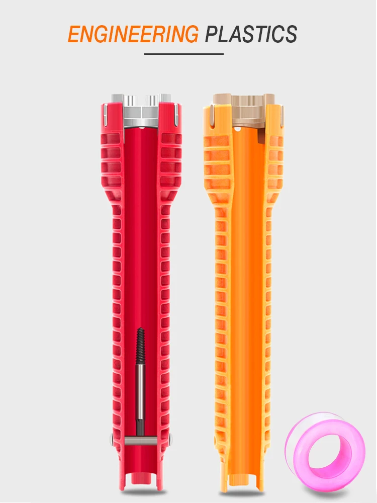 Гаечный ключ 8 в 1 инструмент для монтажа и обслуживания водопроводной трубы |