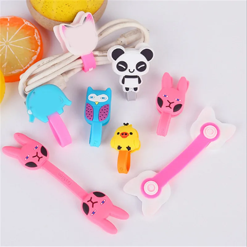 1 шт. мультяшный органайзер для кабеля намотка защита провода шнур управление