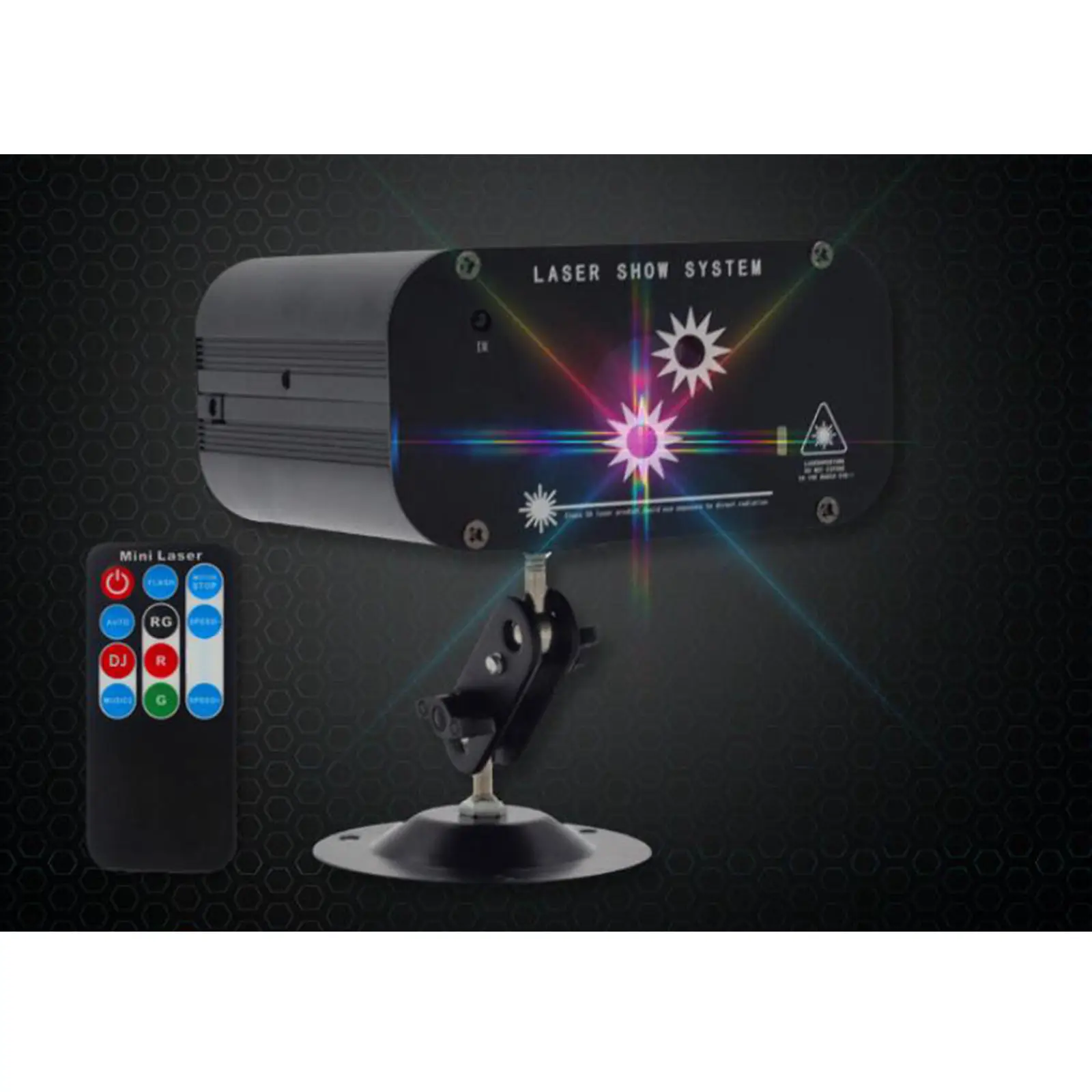 

Светодиодный сценический прожектор с двумя отверстиями и 48 режимами голосовой активации, праздвечерние чное сценическое освещение, штепсе...