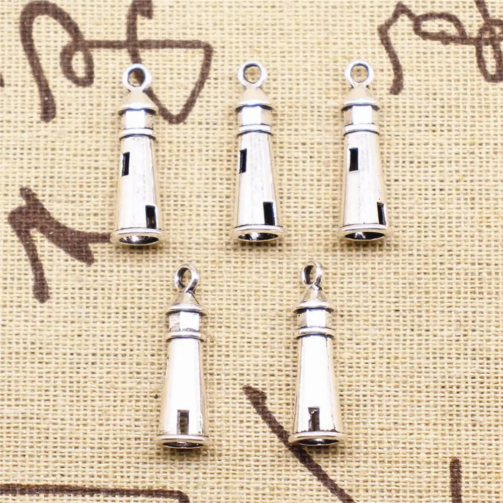 

Подвески для изготовления ювелирных изделий 20 шт., 25x8 мм, подвески для маяков античного серебра