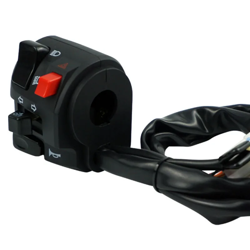 

Universal 22MM Motorcycle Switches Handlebar Controller Switch Headlight Fog Light Horn ON-OFF Button Switch