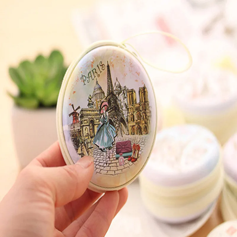 Портативный милый круглый кошелек с рисунком из мультфильма Эйфелева башня