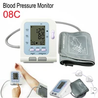 contec08c lcd blood pressure monitor electronic sphygmomanometer oscillometry family nibp monitor upper arm adult cuff software